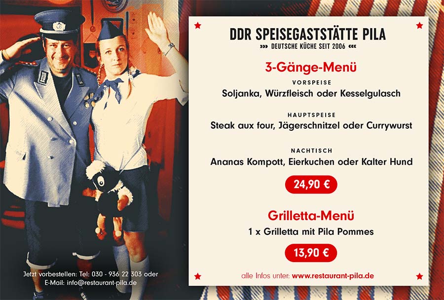 3-Gänge-Menü PILA